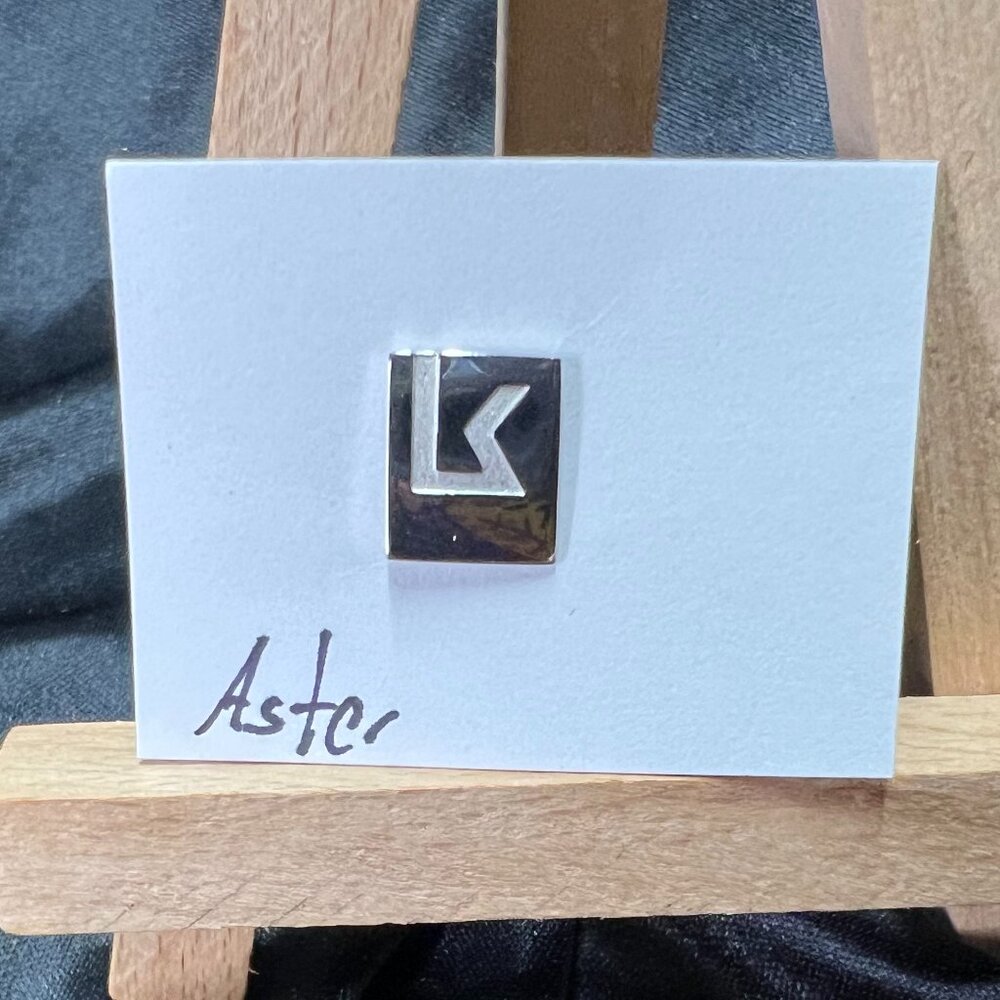Aster Brand Silvertone Tie Tack